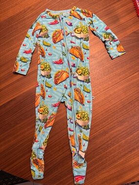 Bums and Roses Bamboo Converible Taco Pajamas